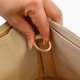 Birkin 35 Vegan Leather Handbag Organizer in Dark Beige Color