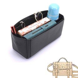 Alexa Regular Deluxe Leather Handbag Organizer in Black Color Alexa Regular Deluxe Leather Handbag Organizer in Black Color