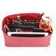 Alma MM Vegan Leather Handbag Organizer in Cherry Red Color