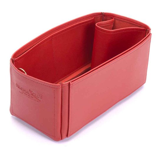 Alma PM Vegan Leather Handbag Organizer in Cherry Red Color Alma PM Vegan Leather Handbag Organizer in Cherry Red Color