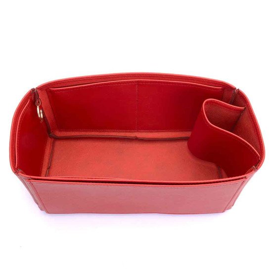 Alma PM Vegan Leather Handbag Organizer in Cherry Red Color Alma PM Vegan Leather Handbag Organizer in Cherry Red Color