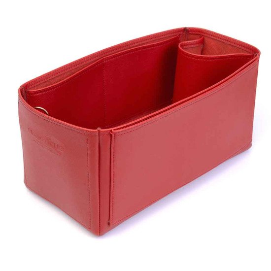 Garden Party 36 Vegan Leather Handbag Organizer in Cherry Red Color Garden Party 36 Vegan Leather Handbag Organizer in Cherry Red Color