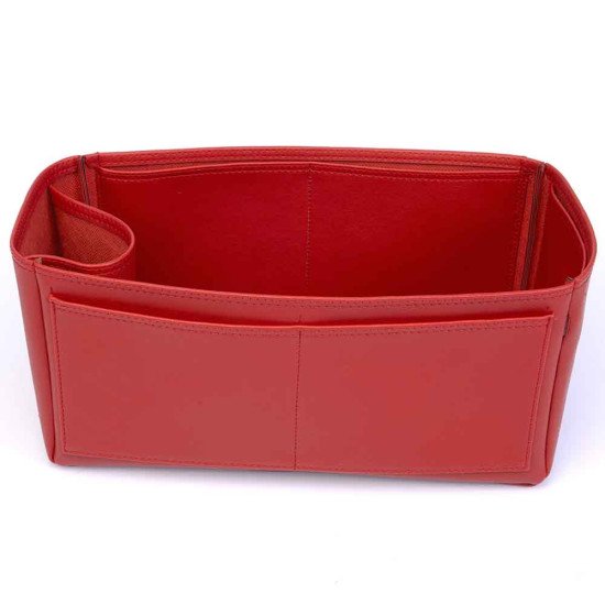 Garden Party 36 Vegan Leather Handbag Organizer in Cherry Red Color Garden Party 36 Vegan Leather Handbag Organizer in Cherry Red Color