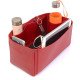 Bayswater Vegan Leather Bag Organizer in Cherry Red Color