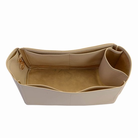 Bayswater Vegan Leather Bag Organizer in Ecru Color