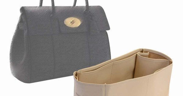 Vegan Leather Handbag Organizer in Dark Beige Color Compatible for the  Designer Bag Deauville Tote