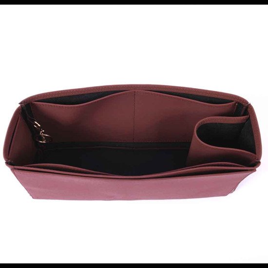 Berri MM Vegan Leather Handbag Organizer in Maroon Color Berri MM Vegan Leather Handbag Organizer in Maroon Color