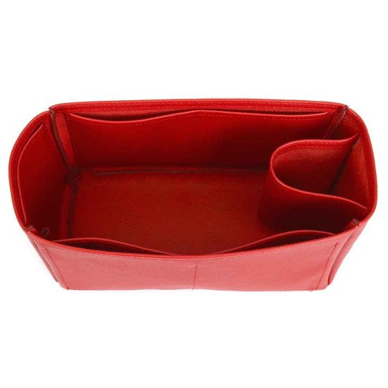 Graceful PM Vegan Leather Handbag Organizer in Cherry Red Color Graceful PM Vegan Leather Handbag Organizer in Cherry Red Color