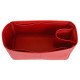 Graceful PM Vegan Leather Handbag Organizer in Cherry Red Color