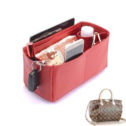 Turenne MM Vegan Leather Handbag Organizer in Cherry Red Color Turenne MM Vegan Leather Handbag Organizer in Cherry Red Color