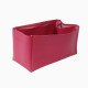 Birkin 40 Vegan Leather Handbag Organizer in Fuchsia Color