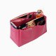 Birkin 40 Vegan Leather Handbag Organizer in Fuchsia Color