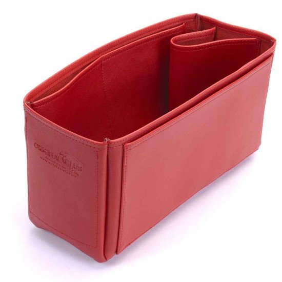 Kelly 35 Vegan Leather Handbag Organizer in Cherry Red Color