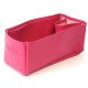 Graceful MM Vegan Leather Handbag Organizer in Fuchsia Color