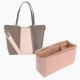 Jersey Vegan Leather Bag Organizer in Blush Pink Color