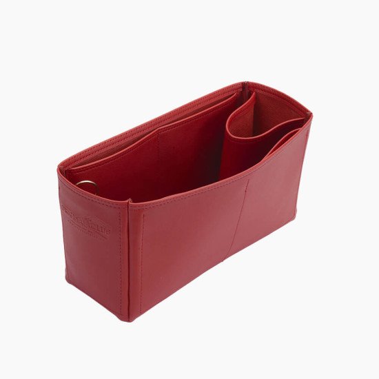 Jypsiere 28 Vegan Leather Handbag Organizer in Cherry Red Color