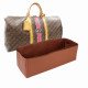 Keepall 50 Vegan Leather Handbag Organizer in Tan Brown Color