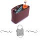 Melie Vegan Leather Handbag Organizer in Maroon Color