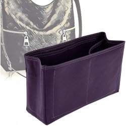 Melie Vegan Leather Handbag Organizer in Aubergine Color