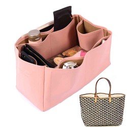 Saint Louis GM and Anjou GM Vegan Leather Handbag Organizer in Blush Pink Color Saint Louis GM and Anjou GM Vegan Leather Handbag Organizer in Blush Pink Color