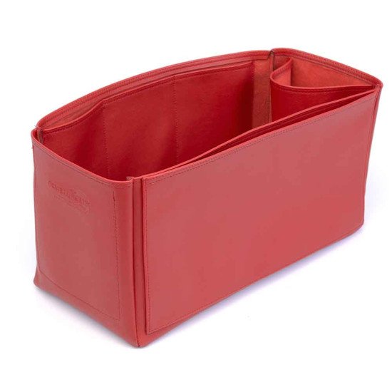 Speedy 40 Vegan Leather Handbag Organizer in Cherry Red Color
