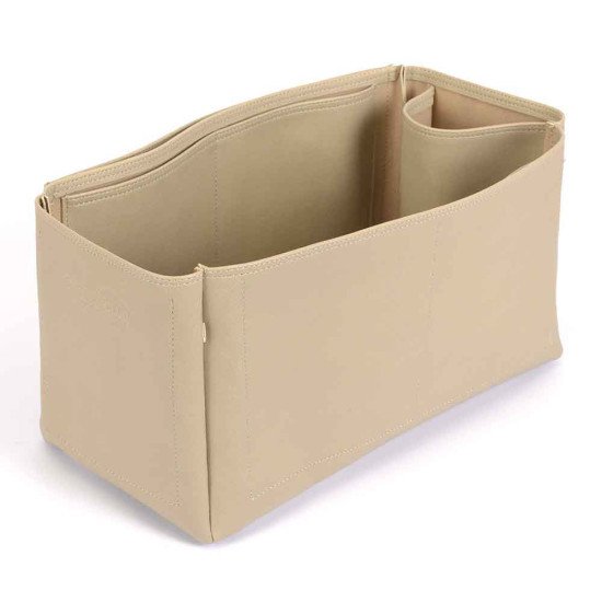 Neverfull GM Vegan Leather Handbag Organizer in Dark Beige Color
