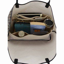 Saint Louis GM and Anjou GM Vegan Leather Handbag Organizer in Dark Beige Color Saint Louis GM and Anjou GM Vegan Leather Handbag Organizer in Dark Beige Color