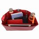 Saint Louis GM and Anjou GM Vegan Leather Handbag Organizer in Cherry Red Color