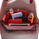 Saint Louis GM and Anjou GM Vegan Leather Handbag Organizer in Cherry Red Color