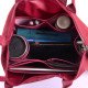 Le Pliage Large and Neo Large Vegan Leather Handbag Organizer in Fuchsia Color