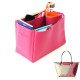 Le Pliage Large and Neo Large Vegan Leather Handbag Organizer in Fuchsia Color