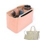 Neverfull MM Vegan Leather Handbag Organizer in Blush Pink Color