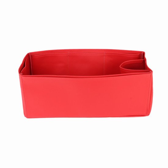 OntheGo GM Vegan Leather Handbag Organizer in Cherry Red Color