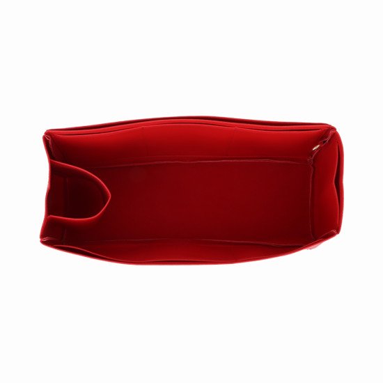 OntheGo GM Vegan Leather Handbag Organizer in Cherry Red Color