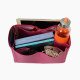 Speedy 30 Vegan Leather Handbag Organizer in Fuchsia Color