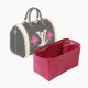 Speedy 30 Vegan Leather Handbag Organizer in Fuchsia Color