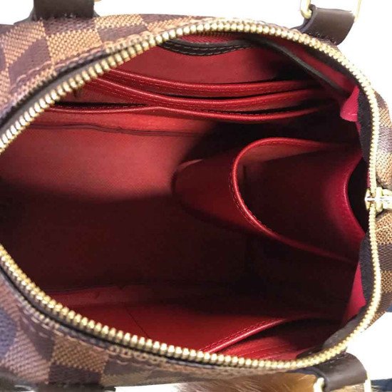 Speedy 25 Vegan Leather Handbag Organizer in Cherry Red Color Speedy 25 Vegan Leather Handbag Organizer in Cherry Red Color