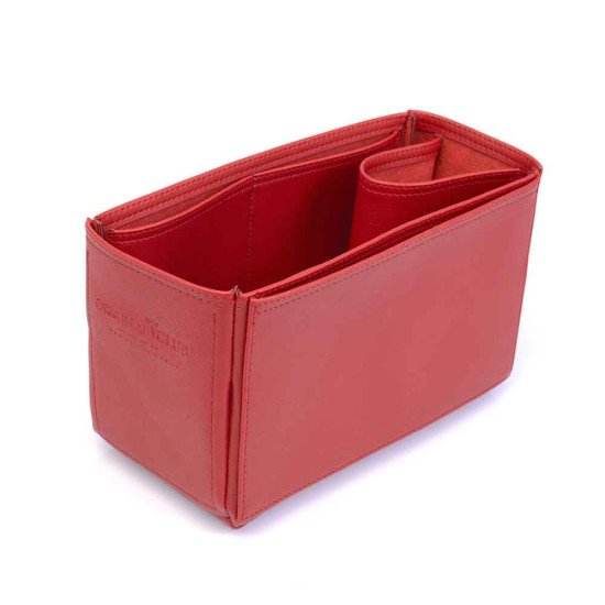 Speedy 25 Vegan Leather Handbag Organizer in Cherry Red Color Speedy 25 Vegan Leather Handbag Organizer in Cherry Red Color