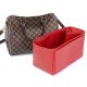 Speedy 30 Vegan Leather Handbag Organizer in Cherry Red Color
