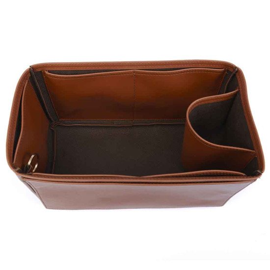 Totally GM Vegan Leather Handbag Organizer in Brown Color Totally GM Vegan Leather Handbag Organizer in Brown Color