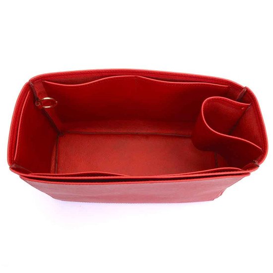 Saint Louis PM and Anjou PM Vegan Leather Handbag Organizer in Cherry Red Color