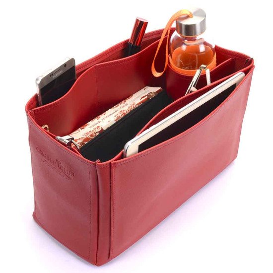 Saint Louis PM and Anjou PM Vegan Leather Handbag Organizer in Cherry Red Color