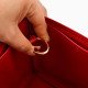 Le Pliage Small Handbag and Cuir Small Vegan Leather Handbag Organizer in Cherry Red Color
