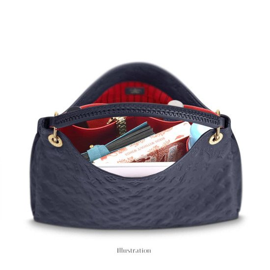 Artsy MM Vegan Leather Handbag Organizer in Cherry Red Color Artsy MM Vegan Leather Handbag Organizer in Cherry Red Color