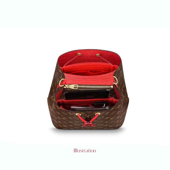 Set of 2 Purse Organizers with the Basic Slim Style for Louis Vuitton NeoNoe 