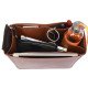 Iena MM Vegan Leather Handbag Organizer in Brown Color