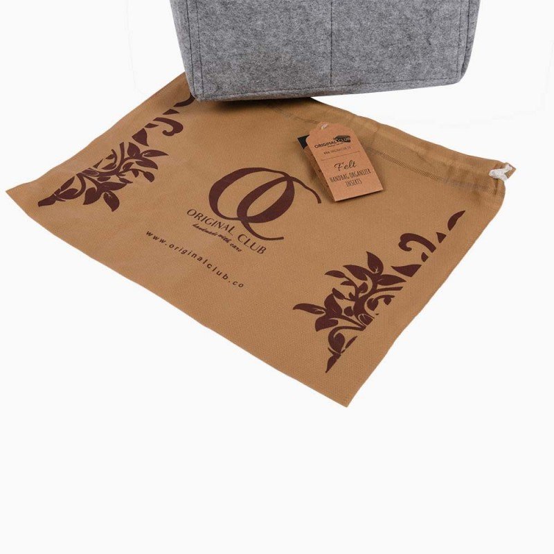 Set of 2 Basic Style Felt Bag Organizers forLouis vuitton's Pochette Metis