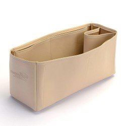 Artsy MM Vegan Leather Handbag Organizer in Ecru Color Artsy MM Vegan Leather Handbag Organizer in Ecru Color