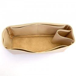 Graceful MM Vegan Leather Handbag Organizer in Ecru Color Graceful MM Vegan Leather Handbag Organizer in Ecru Color