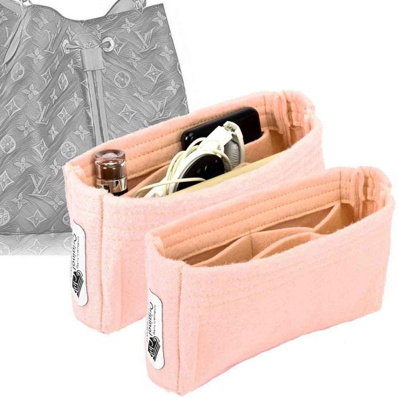 Set of 2 Purse Organizers with the Basic Slim Style for Louis Vuitton NeoNoe Bags